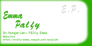 emma palfy business card